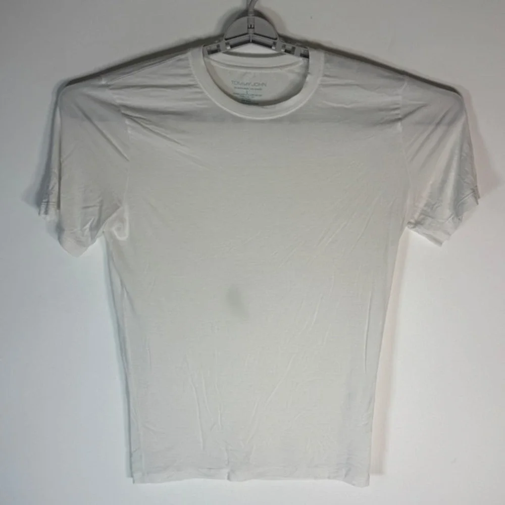 Tommy John Mens Second Skin Crew Neck Undershirt White‎ Micro Modal Size L 1940